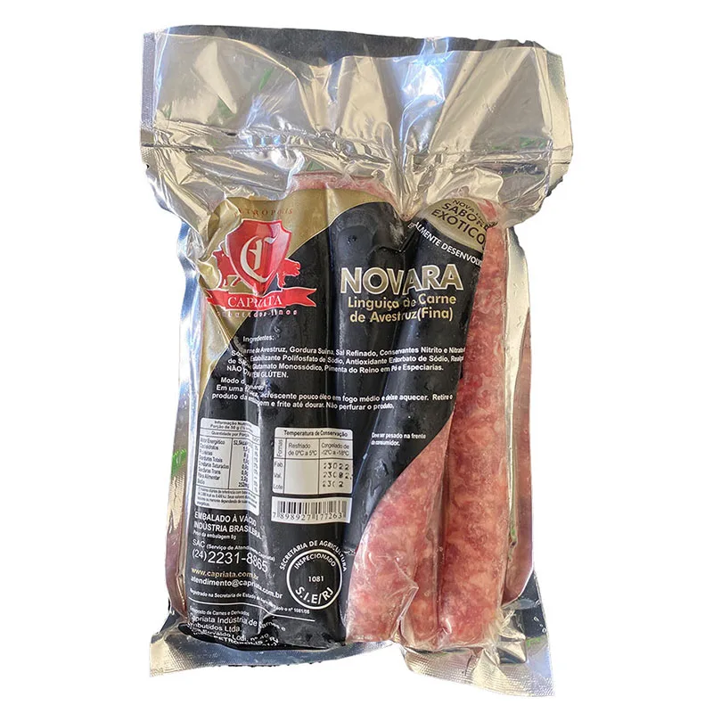 Linguiça Fina de Avestruz Novara Capriata